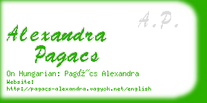 alexandra pagacs business card